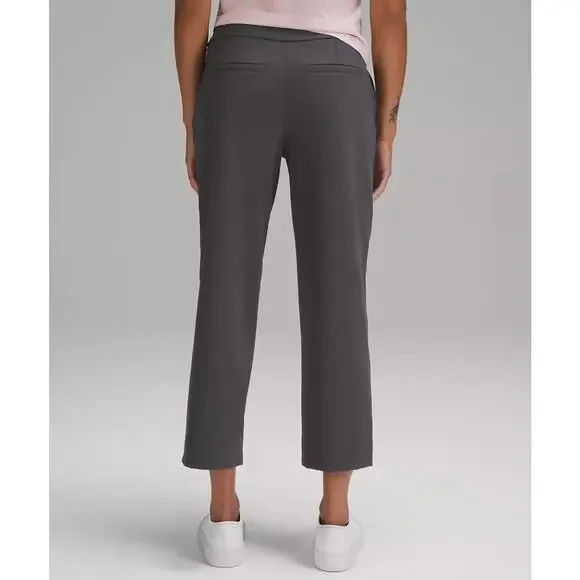 NEW Lululemon Tapered-Leg Mid-Rise Crop Pant XL Luxtreme Graphite Gray 25" insea - Picture 4 of 8